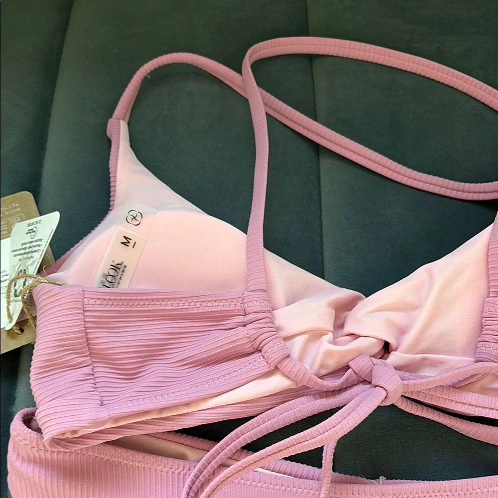 Pink Ribbed Bikini Set - Picture 6 of 6